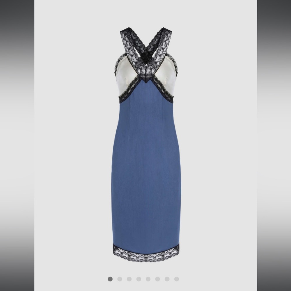 Blue white dress size medium